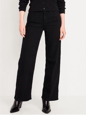 NWT Old Navy Women's High Rise Wow Wide-Leg Jeans 8P